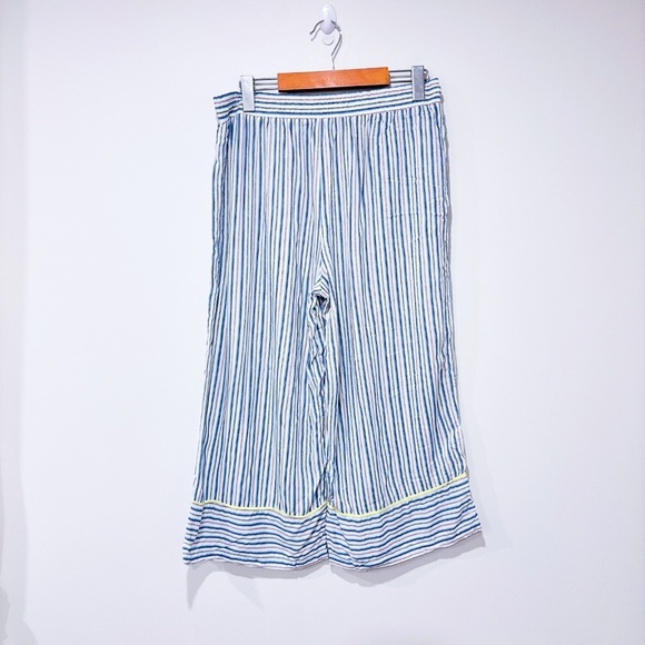 DKNYC Wide blue and white striped pajama pants * - Picture 5 of 5